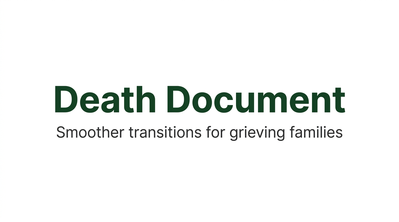 Death Document - The documentation organizer your family will thank you for
